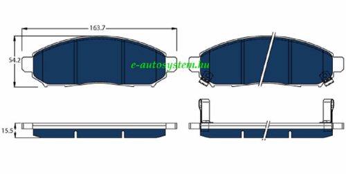 NISSAN LEAF electric (ZE0) Első fékbetét (tárcsafék) TRW